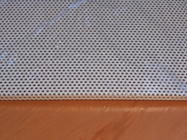 Perforated steel ceiling grid 595x595x17mm