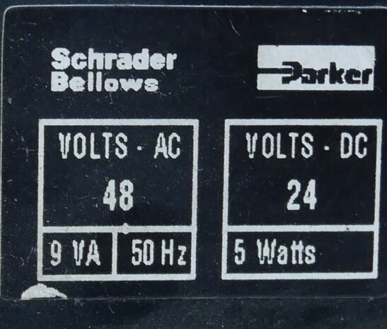Parker 4519EPSTF Schrader Beloows solenoid valve 10bar (used)