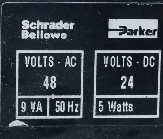 Parker 4519EPSTF Schrader Beloows magneetventiel 10bar (gebruikt)