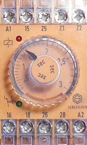 Schleicher timers SZT 32, 220V, 0.15 to 3 sec