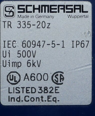 SCHMERSAL TR 335-20Z limit switch 101082531