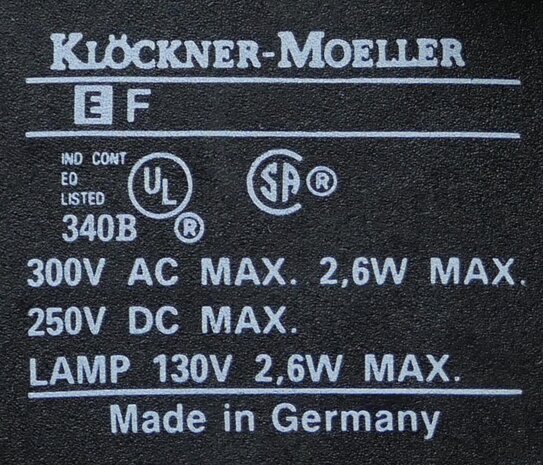 Klöckner-Moeller EF signaallamp element