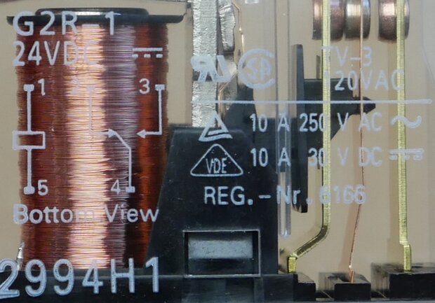Omron G2R-1 24V Print relay 24V DC 10 A
