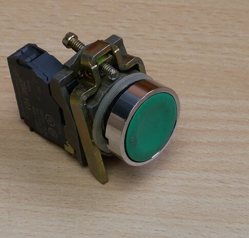 Telemecanique ZBE-101 button green NO contact 10A