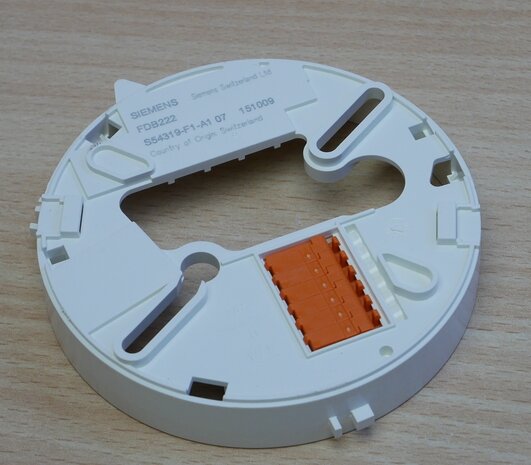 Siemens FDB222 plate alarmgever base, base for alarmgevers op de FC72..centrales