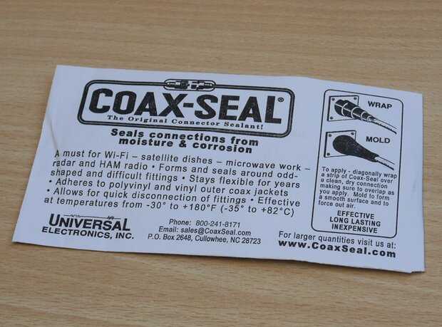 Coax Seal Connector Sealant -35 tot 82 ?C