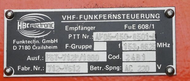 HBC Elektronische AF05 Draadloze Afstandsbediening Ontvanger AF05-150-8501-B