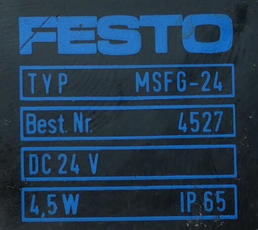 Festo MSFG-24 Magnetic coil 24 V DC 4.5W