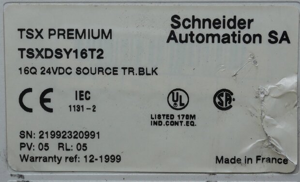 Schneider Electric TSXDSY16T2 plc digitale in- en uitgangsmodule