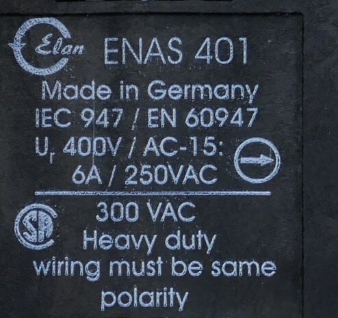 Elan ENAS 401 push button