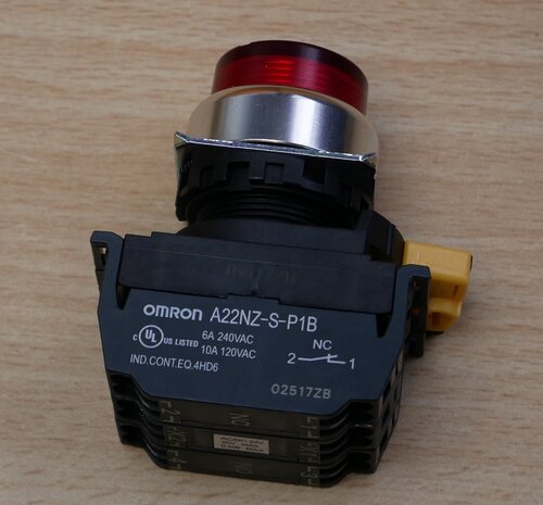 Omron A22NL-RPM-TRA-P102-RC Drukknopschakelaar 24V LED