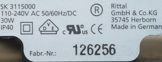 Rittal SK3115000 kastverwarming 110-240V AC/DC 30W (gebruik)