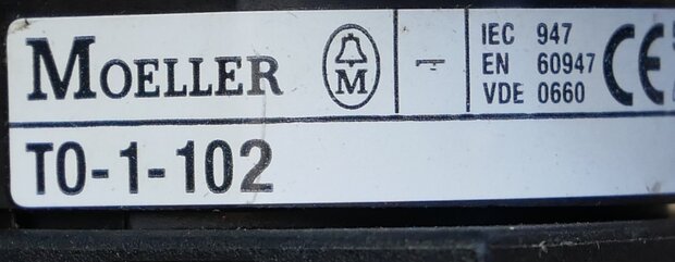 Moeller T0-1-102 main switch on/off 2P 14A