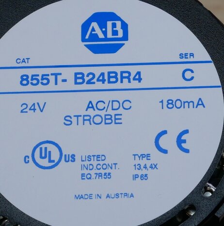 Allen Bradley 855T-B24BR4 Control Tower Stack Light LED Rood 24 V AC/DC