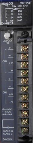PLC direct D4-02DA analog output module