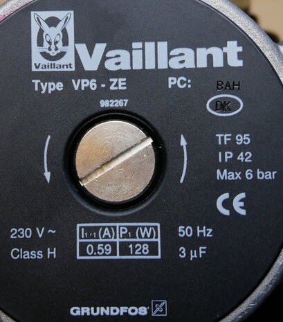 Vaillant 16-1060 Pomp VK 15-39, 161060