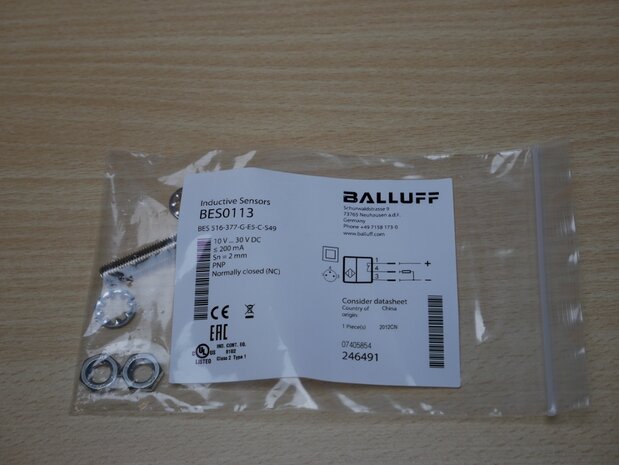 Balluff BES0113 Inductieve standaardsensor met voorkeurtypen
