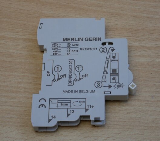 Merlin Gerin 26924 auxiliary contact 3A 415V