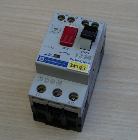 Telemecanique GV2-M06 Motor protection switch 1-1.6 A