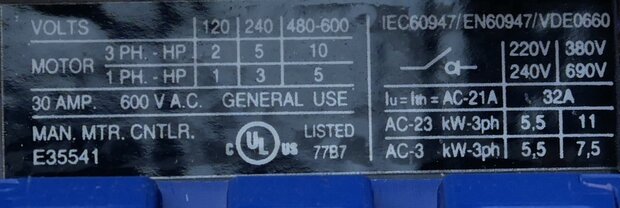 Kraus & Naimer KG32B T203/01 main switch 3P 0-1