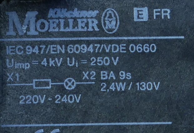 Moeller signaal lamp groen met EFR Lampenbevestigingselement (excl. Lampenbol)