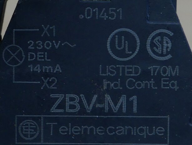 Telemecanique Schneider Electric ZBV-M1 Lampen bevestigingselement
