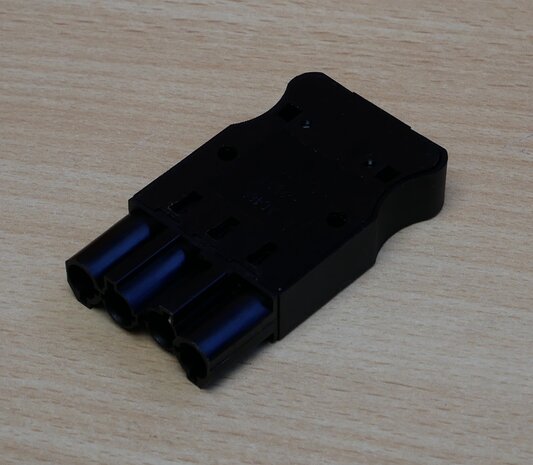 Adels AC166 GSTF Plug flat, 4-pin, 1.5 mm2, black