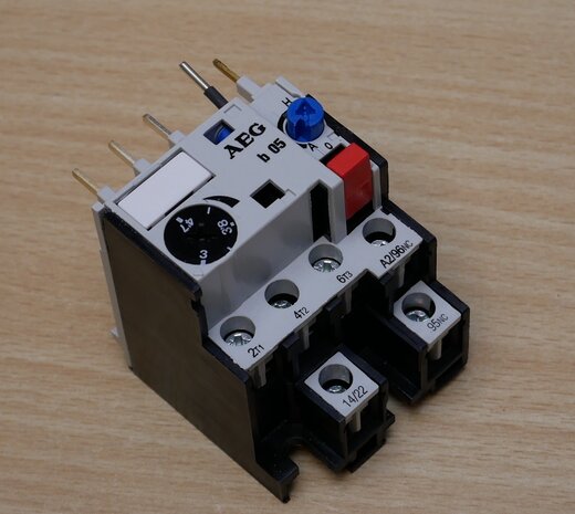 AEG b05 thermische relais instelbereik 3 - 4,7A, 1NC, 210086