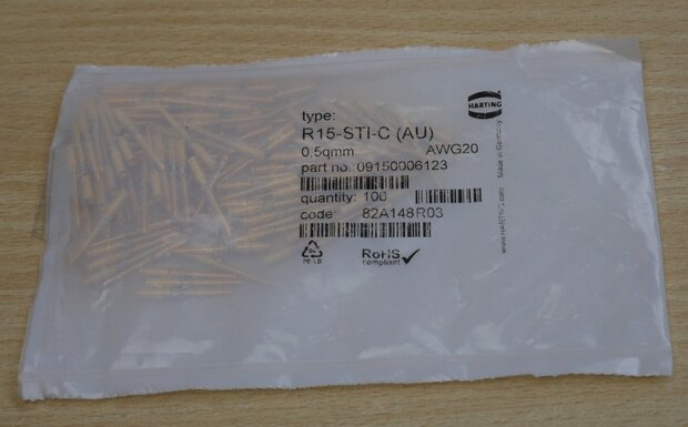 Harting R15-STI-C (AU) Crimp contact 09150006123 (100 stuks)