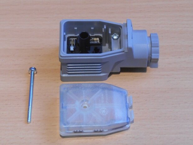 Hirschmann valve connector A14 GDME (incomplete screw missing)
