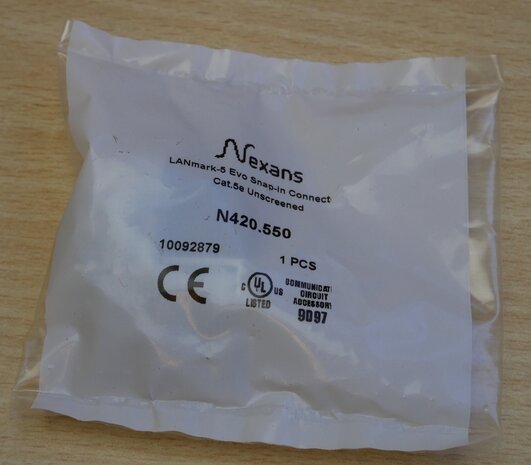 Nexans N420.550 Lanmark-5 evo snap-in connector cat 5e unscreened (24 stuks)