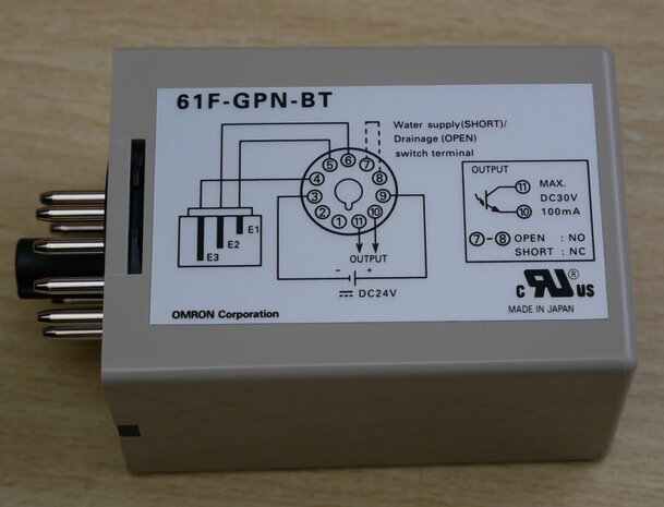Omron 61F-GPN-BT voedingseenheid met open collector NPN uitgang 24 VDC 0-1