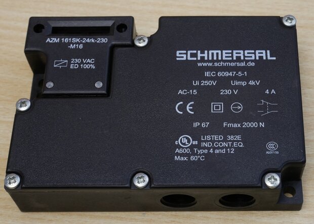 Schmersal AZM 161SK-24RK-M16-230 Veiligheidsvergrendeling M16 230V AC