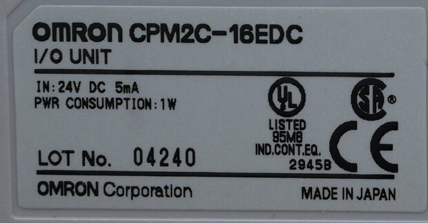 Omron CPM2C-16EDC Input Module 16 Digital 24V DC