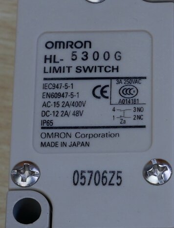 Omron HL-5300G Limit switch