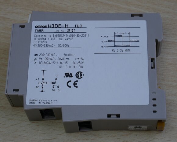 Omron H3DE-H (L) timer timing relay 1 to 120s