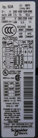 Telemecanique LC1D32D7 contactor 42V AC 3P 1NO+1NC 50A, 035015