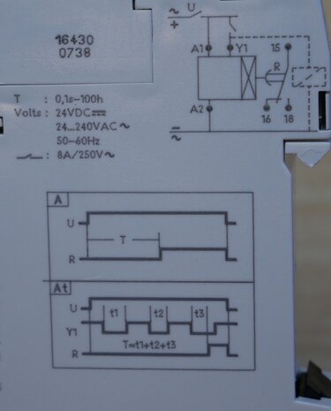 Crouzet 88826115 Timer MAR1, 24 to 240V, 0.1 Sec. to 100 Hrs.