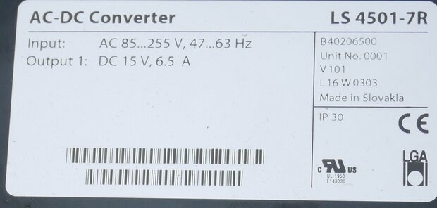 Power-One LS4501-7R Schakelvoeding AC-DC converter