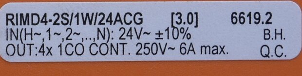 Contaclip RIMD4-2S/1W/24 ACG Multiple relay module 6619.2