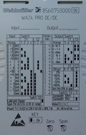 Weidmuller 8560750000 WAZ4 PRO Signal converter