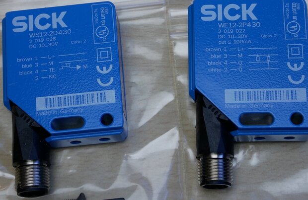 Sick WS/WE12-2P430 sensor Transmitter and receiver LED 1016157