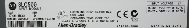 Allen-Bradley 1746-IB32 PLC 32 Input Module SLC500