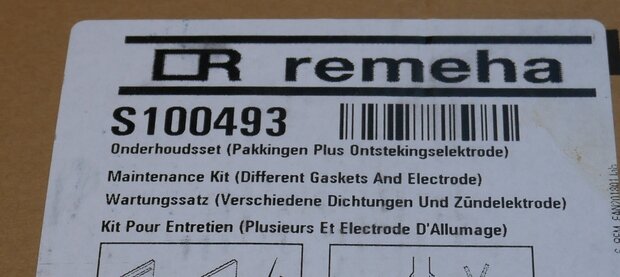 Remeha S100493 maintenance set Quinta 45, 65 and 85