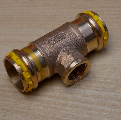 VSH SPG4130GV SudoPress Copper Gas T-piece female thread FFF 28xRp1/2"x28