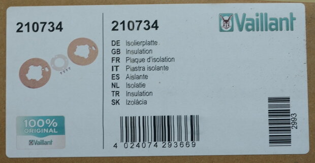 Vaillant 210734 Isolatie