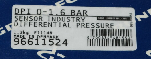 Grundfos 96611524 differential pressure sensor DPI 0-1.6 bar
