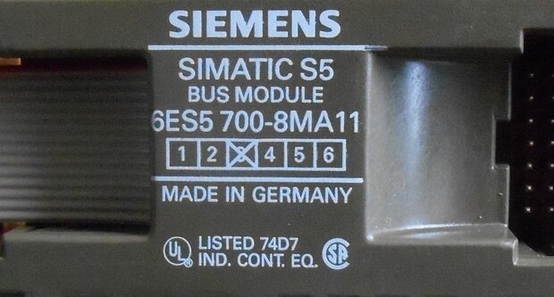 Siemens 6ES5 700-8MA11 bus module simatic S5