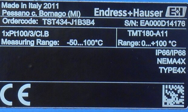 Endress Hauser tst434 Thermometer -50 ... 100 C-TST434 J1B3B4