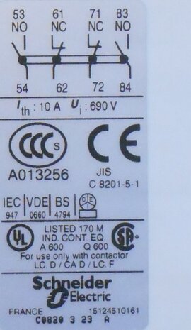 Schneider Electric LADN22 hulpcontactblok 